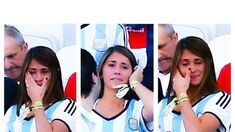 Emoción: las lágrimas de Antonella Roccuzzo la mujer de Lionel Messi, en la victoria de Argentina sobre Bélgica Emoción: las lágrimas de Antonella Roccuzzo la mujer de Lionel Messi, en la victoria de Argentina sobre Bélgica