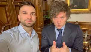 Javier Milei junto a Mauricio Novelli. Javier Milei junto a Mauricio Novelli.