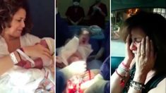 María Fernanda Callejón mostró el parto de su hija. María Fernanda Callejón mostró el parto de su hija.