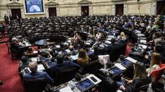 Sesión en la Cámara de Diputados. Télam