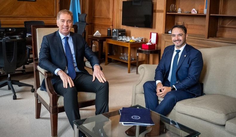 Diego Santilli junto a Juan Pablo Valdés.