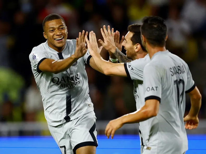 PSG goleó a Nantes y quedó puntero en el certamen.&nbsp;