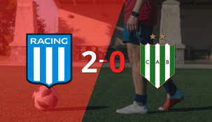 con dos goles, racing club se impuso a banfield en el cilindro