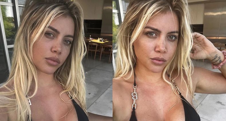 Wanda Nara lució una microbikini furor en las redes.