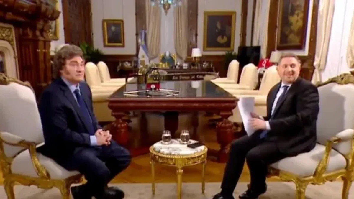 Se filtró un corte de la entrevista a Javier Milei que muestra cómo ...