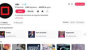 C5N es uno de los medios más destacados de TikTok en América Latina. C5N es uno de los medios más destacados de TikTok en América Latina.