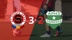 con dos goles de ladislav krejci, sparta praga vencio a aris limassol