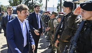 Kicillof y Pullaro durante el acto en San Nicolás.