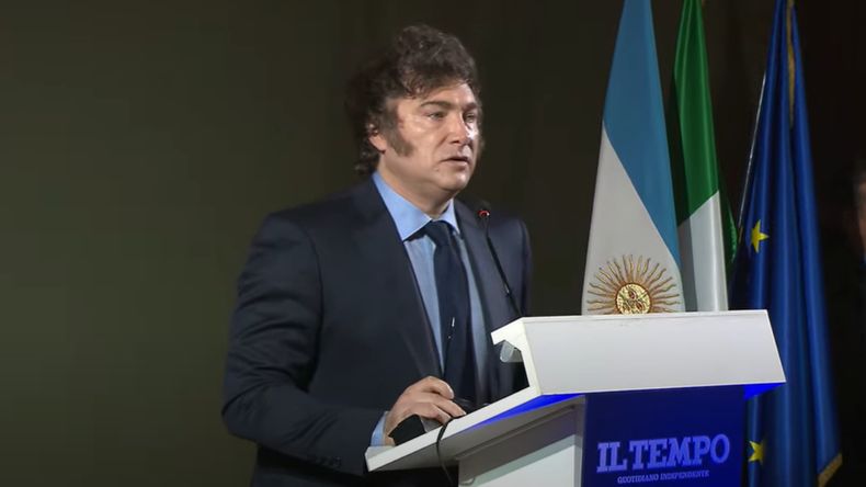 El Presidente expuso en el Palacio Wedekind luego de ser reconocido con el premio Milton Friedman.&nbsp;