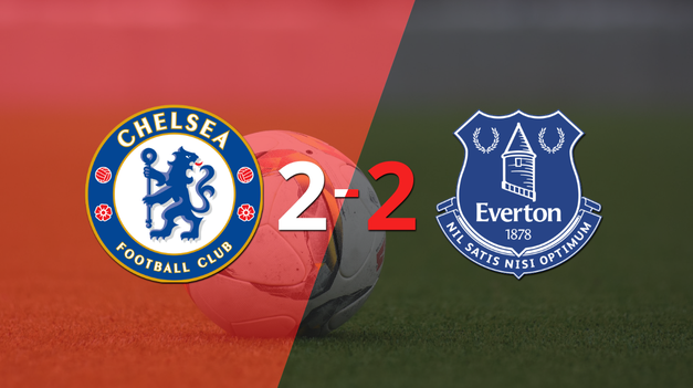 chelsea y everton igualaron por 2 en un vibrante partido