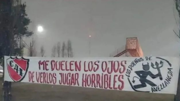 Amenaza de la barra de Independiente.&nbsp;