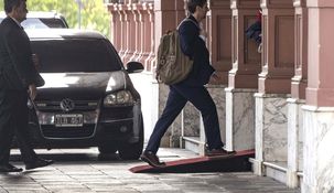 Silvestre Sívori ingresa a Casa Rosada.