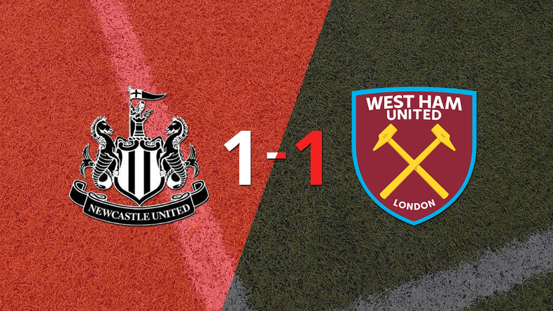 Newcastle United y West Ham United empataron 1 a 1