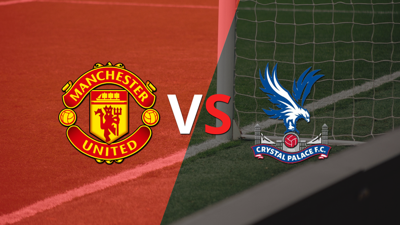 Manchester United logró una victoria de local por 2 a 1 frente a Crystal Palace