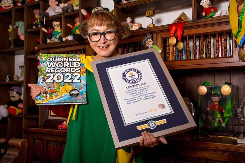 María Antonieta de las Nieves fue premiada por la duración de La Chilindrina.