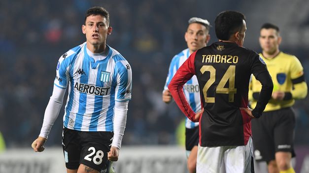 Chancalay festeja su gol, el de la victoria de la Academia.