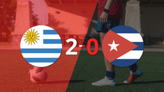con dos goles, uruguay se impuso a cuba en el estadio centenario con dos goles, uruguay se impuso a cuba en el estadio centenario