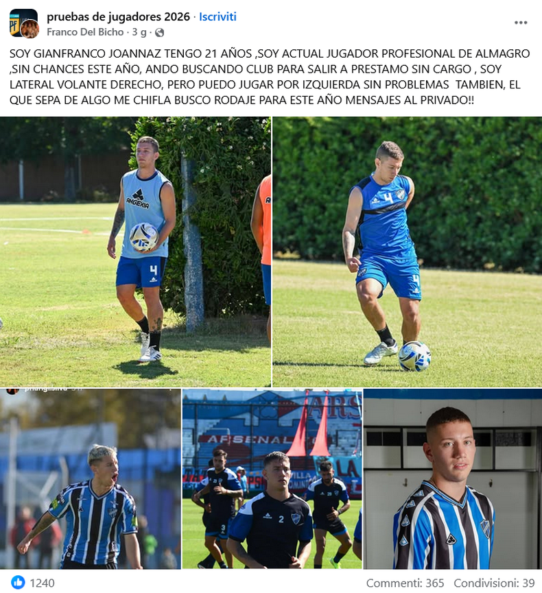 La publicación de Gianfranco que se volvió viral.