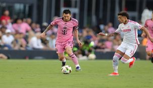 Messi metió el primer gol del equipo local en Miami. Messi metió el primer gol del equipo local en Miami.