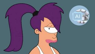 La inteligencia artificial tomó a uno de los personajes más icónicos de Futurama y lo transformó en una imagen sorprendente. &nbsp;