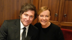 Javier Milei compartió un almuerzo con la primera ministra italiana, Giorgia Meloni.