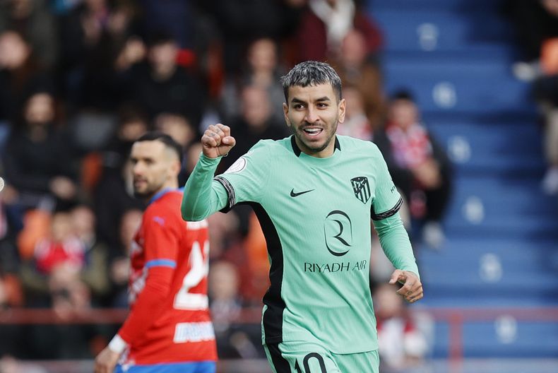 Ángel Correa marcó el primer gol de Atlético de Madrid contra Lugo.