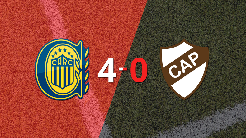 Rosario Central liquidó en su casa a Platense por 4 a 0