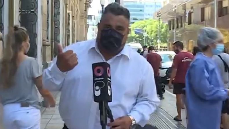 Ferrara estaba trabajando desde un centro de testeos en el Teatro Colón.