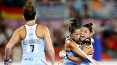Las leonas finalistas del Mundial.