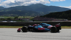 Franco Colapinto en el bello circuito de Austria. Franco Colapinto en el bello circuito de Austria.