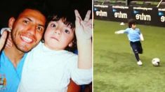 De tal palo, tal astilla: Benjamín Agüero entrenó en el Manchester City De tal palo, tal astilla: Benjamín Agüero entrenó en el Manchester City