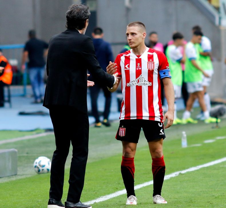 Santiago Ascacibar junto a Eduardo Domínguez. Santiago Ascacibar junto a Eduardo Domínguez.