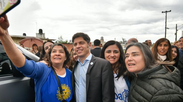 Kicillof durante la inauguración de un centro universitario en Gonzales Chaves.