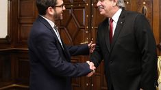 Alberto Fernández recibió a las nuevas autoridades de la AMIA.