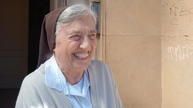 Marta Pelloni, en la residencia para religiosas ancianas de su orden, en Santos Lugares.