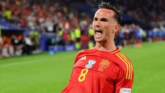 Fabián Ruiz festeja uno de los tantos de España a Georgia. Fabián Ruiz festeja uno de los tantos de España a Georgia.