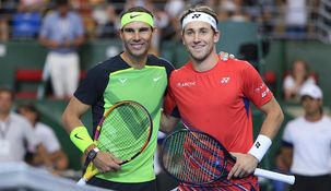 Nadal y Ruud se enfrentaron en el Parque Roca. Nadal y Ruud se enfrentaron en el Parque Roca.