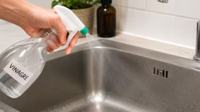 El vinagre blanco puede ser un aliado económico para limpiar la bacha y eliminar manchas y malos olores.