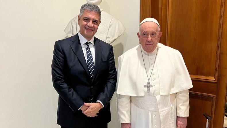 Macri visitó a Francisco en febrero de 2024.