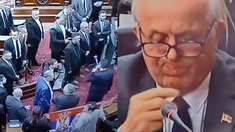 El momento se viralizó y fue aprovechado por la oposición. El momento se viralizó y fue aprovechado por la oposición.