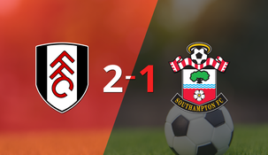 con la minima diferencia, fulham vencio a southampton por 2 a 1