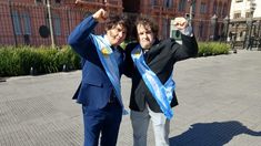 Los imitadores realizaron una visita por la Casa Rosada y estuvieron presentes en la conferencia de prensa del vocero.&nbsp;