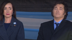 Victoria Villarruel y Javier Milei, distanciados. Victoria Villarruel y Javier Milei, distanciados.