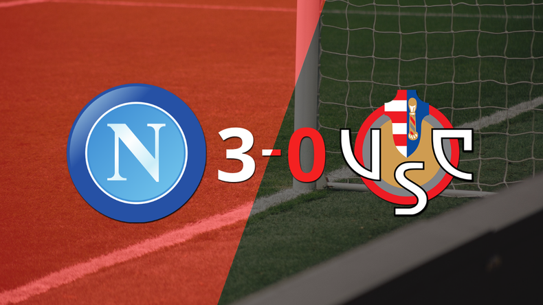 Tranquila victoria de Napoli por 3 a 0 frente a Cremonese