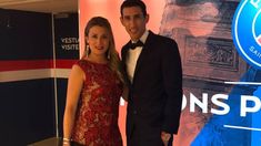 Jorgelina Cardoso y Ángel Di María. Jorgelina Cardoso y Ángel Di María.