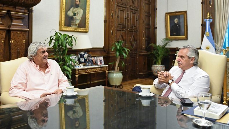El Presidente reunido con Sergio Romero