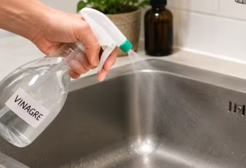 El vinagre blanco puede ser un aliado económico para limpiar la bacha y eliminar manchas y malos olores.
