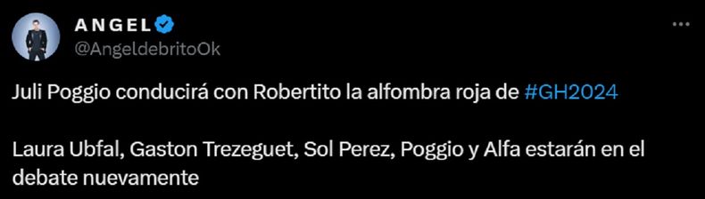 Ángel De Brito se encargó de dar la información.
