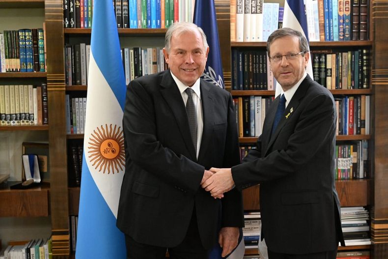 Gerardo Werthein e Isaac Herzog.
