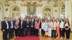 Posse junto a legisladores de la Libertad Avanza.